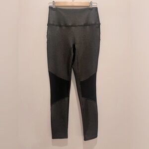 ONA Textured Moto Black Leggings size M EUC